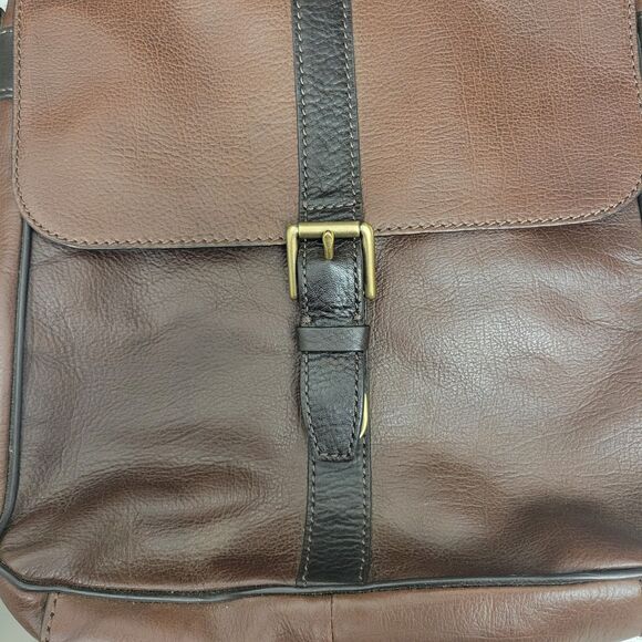 Fossil Leather Crossbody Satchel Bag - Picture 3 of 6